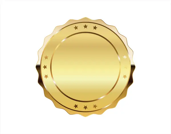 Carimbo Dourado Isolado Fundo Branco Selos Luxo Design Vetorial Ilustrações De Bancos De Imagens Sem Royalties