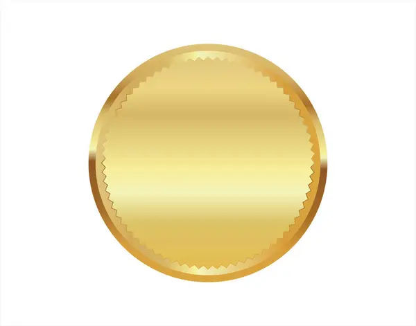 Carimbo Dourado Isolado Fundo Branco Selos Luxo Design Vetorial Ilustração De Bancos De Imagens