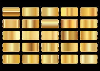 Altın eğimli doku arkaplan koleksiyonu 