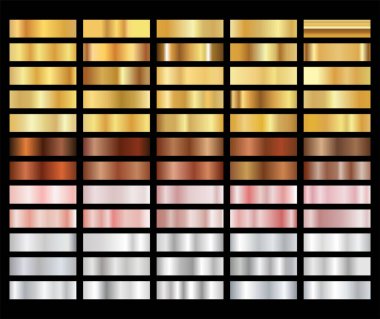 Altın eğimli doku arkaplan koleksiyonu 