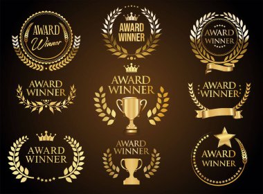 Altın defne çelengi koleksiyonunun ödüllü amblemi.