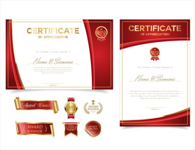 Sertifika şablonu diploma klasik sınır ödülü arka planı, kazanan başarı sertifikası veya diploma tasarımı 