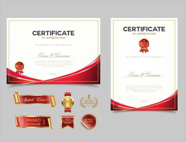 Sertifika şablonu diploma klasik sınır ödülü arka planı, kazanan başarı sertifikası veya diploma tasarımı 