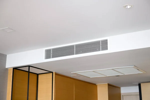 Duct Air Conditioner Home Office Ceiling Mounted Cassette Type Air — Stock Photo, Image