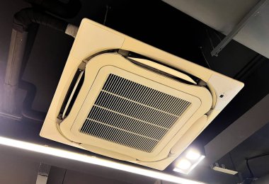 Tavana monte edilmiş kaset tipi klima.