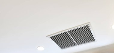 Ceiling mounted cassette type air conditioner clipart