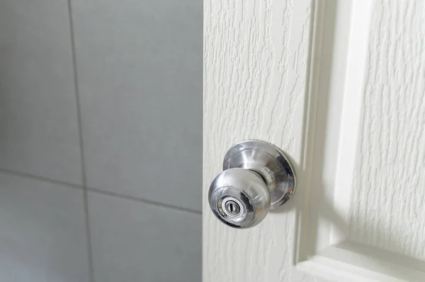 Door Knob Being Found Caused Covid Infection Doorknob Lock Handle — Stock Photo, Image