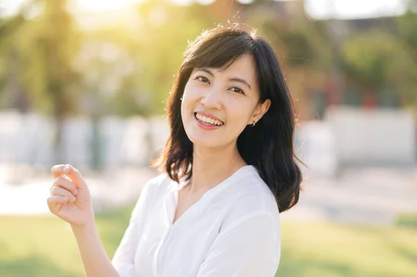 stock image Portrait beautiful young asian woman on summer holiday vacation trip in Thailand