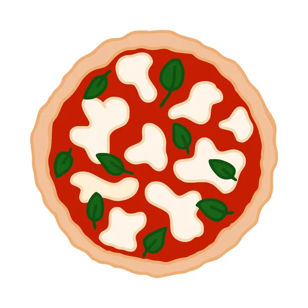 Margarita Pizza Com Tomate Queijo — Fotografia de Stock