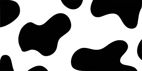 Banner Μαύρη Και Λευκή Υφή Αγελάδας — Φωτογραφία Αρχείου