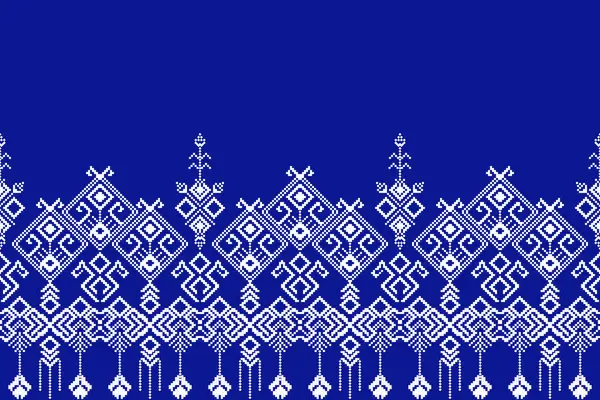 Geometrik şekiller ve piksel tasarım vektörsüz desen arka planda aztek kabile süsü ile geleneksel giyinme tarzı el yapımı güzel sanat renkleri..