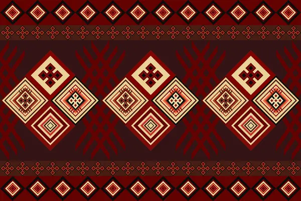 Dekoratif vektörsüz geleneksel kıyafet tasarımları ve arka plandaki Aztek kabile süslemeleri ile Amerikan yerlileri için el yapımı güzel sanat renkleri..