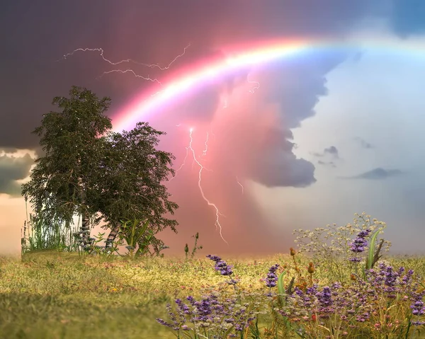  snowman in red santa hat winter forest pine trees cvered by snow Christmas background nature landscape 