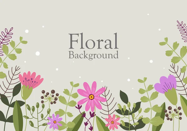 Cartoon Flower Background Illustration Background Vector Illustration — Stock Vector