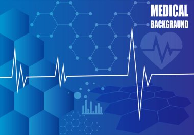 vektör ve illüstrasyonda kalp atış hızı. Vektör illüstrasyonu