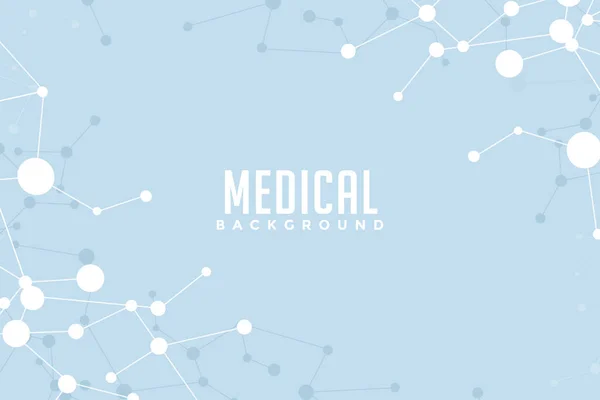Moléculas Medicina Fondo Moderno Azul Ilustración Vectorial — Vector de stock