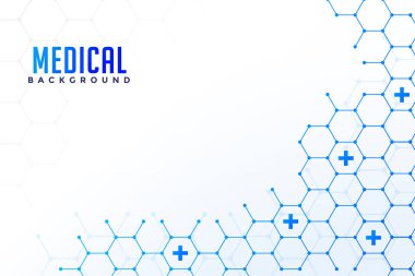 Modern mavi tıbbi arka plan vektörü. Vektör illüstrasyonu