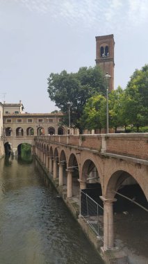 Lomabardiya, İtalya 'daki Mantua şehri manzarası