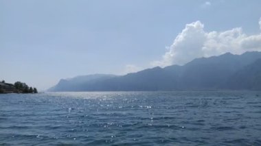 İtalya, Garda Gölü 'ndeki Malcesine kasabası