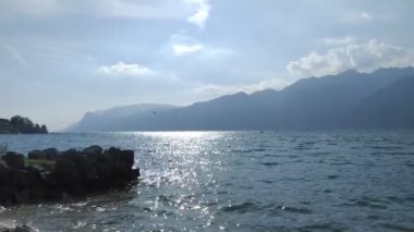 İtalya 'daki Garda Gölü Panoraması