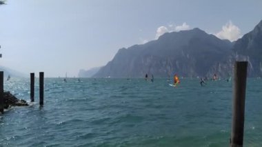 İtalya, Garda Gölü 'ndeki Torbole kasabası