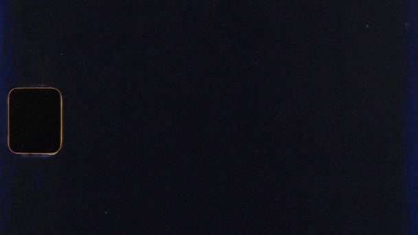 Вінтажний Плівковий Каркас Super 8Mm Накладений Отвором Скоринки Брудом Волоссям — стокове відео