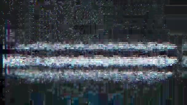 Analoges Textur Overlay Für Statisches Rauschen Fernseher Aus Horizontale Streifen — Stockvideo