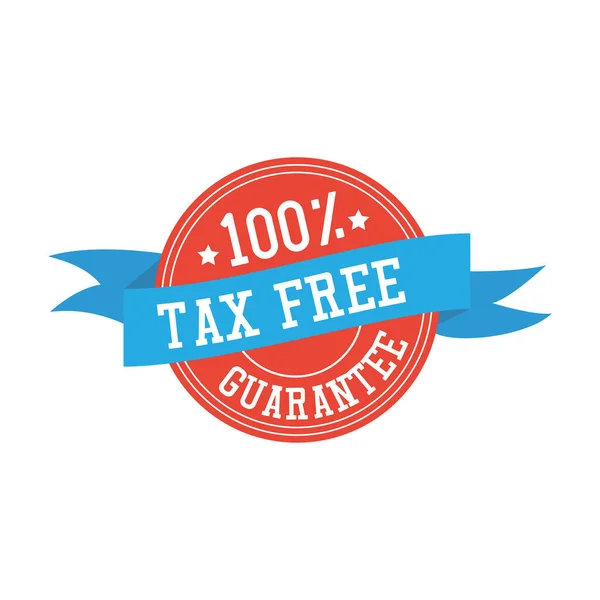 Tax Free Sticker Background Vector Illustration — Stock Vector
