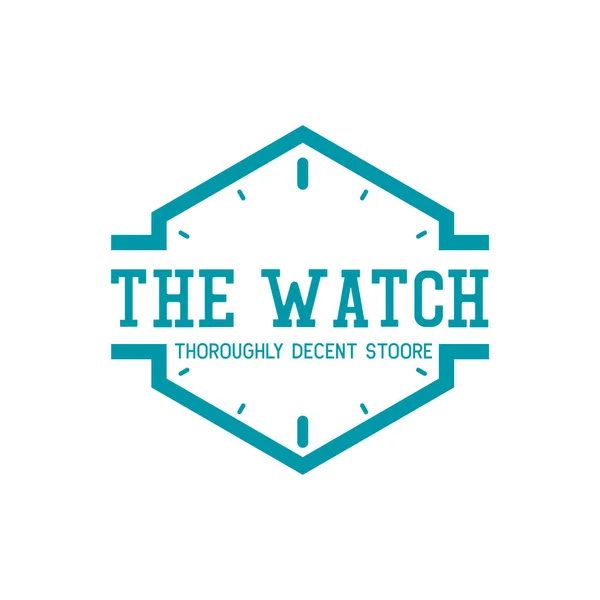 Watch Store Logo White Background Vector Illustration — Stock Vector