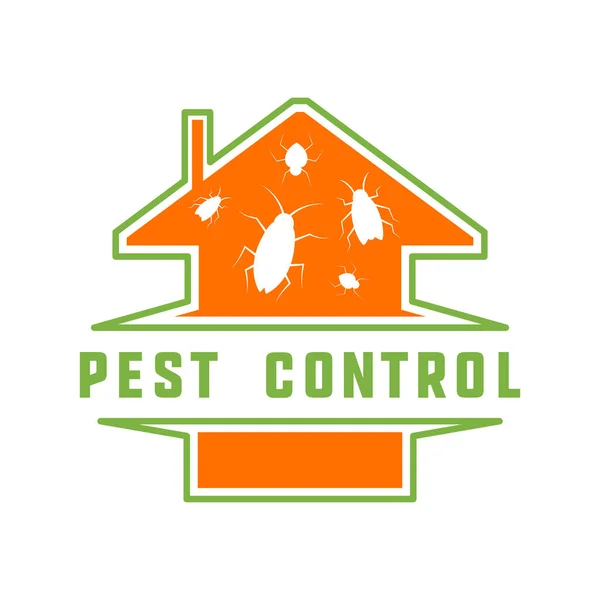 stock vector Pest control logo for fumigation business. vector illustration 