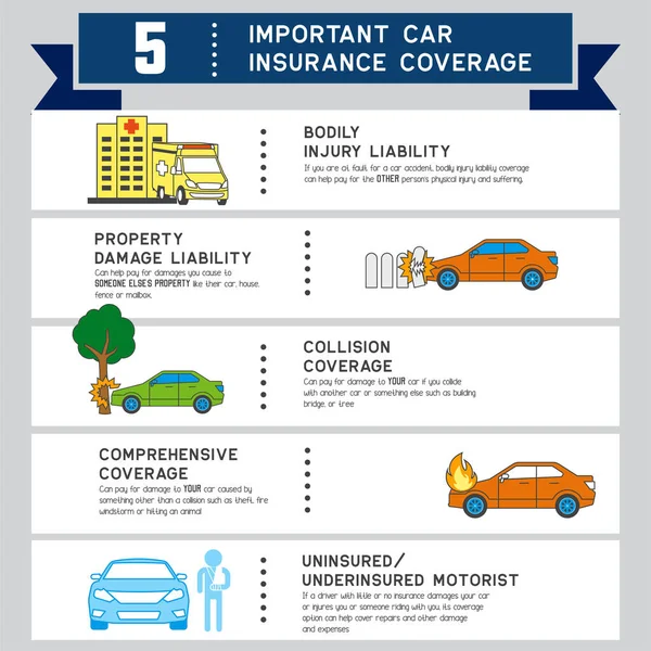 stock vector Car insurance info graphic for business insurance. vector illustration