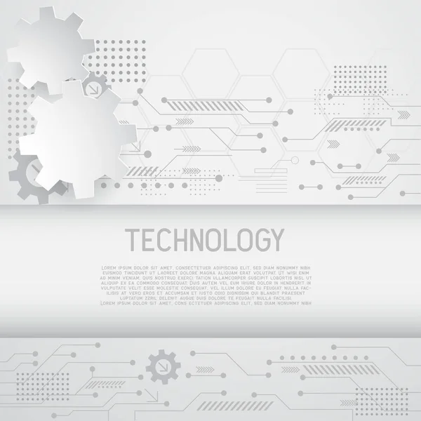 Technologia Komputerowa Wysokiej Technologii Biznesowych Lub Edukacji Tła Ilustracja Wektorowa — Wektor stockowy
