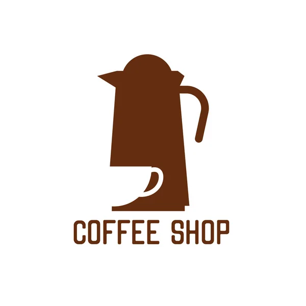 Logotipos Cafetaria Isolados Fundo Branco Ilustração Vetorial — Vetor de Stock