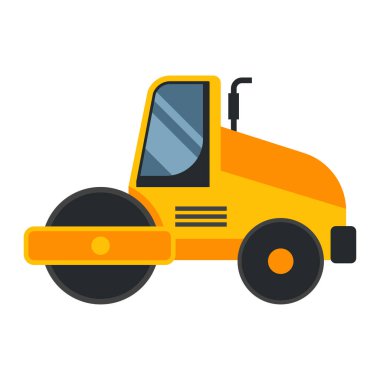 Beyaz arka planda ağır ekipman logosu izole edilmiş. vektör illüstrasyonu