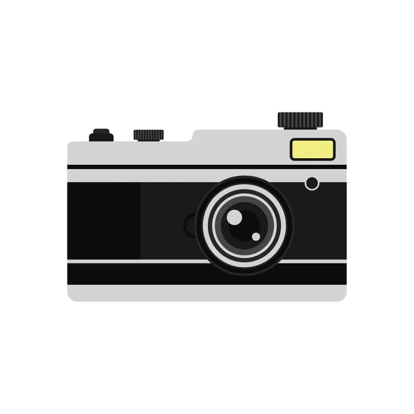 Camera Icon Isolated White Background Vector Illustration — Stock Vector