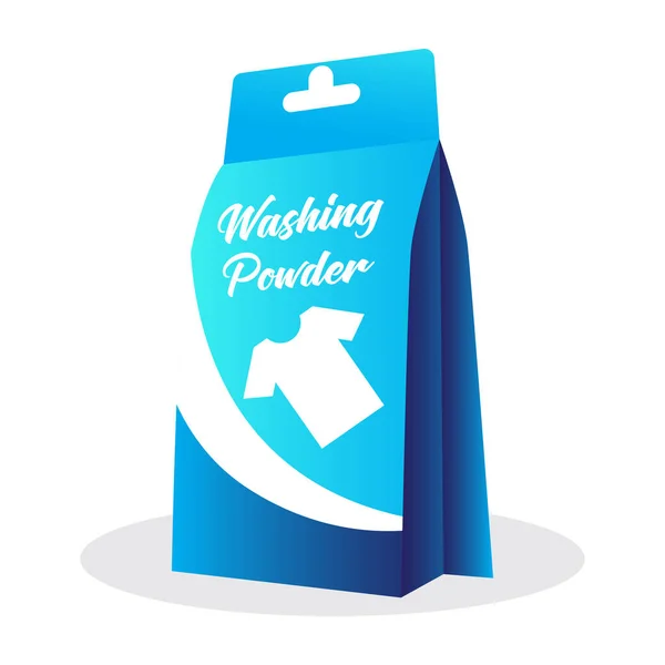 Powder Detergent Bottle White Background Vector Illustration — Stock Vector