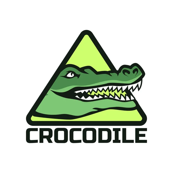 Logotipo Crocodilo Jacaré Para Sua Empresa Ilustração Vetorial — Vetor de Stock