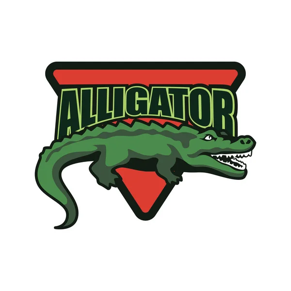 Logo Krokodýla Krokodýla Pro Vaši Obchodní Společnost Vektorová Ilustrace — Stockový vektor