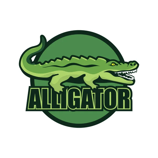 Logo Crocodile Alligator Pour Votre Entreprise Illustration Vectorielle — Image vectorielle