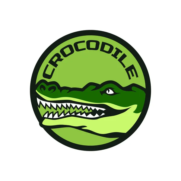 Logotipo Crocodilo Jacaré Para Sua Empresa Ilustração Vetorial — Vetor de Stock