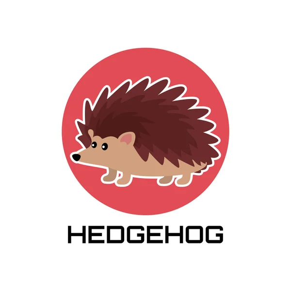 Hedgehog Logo Isolated White Background Vector Illustration Royalty Free Stock Vectors