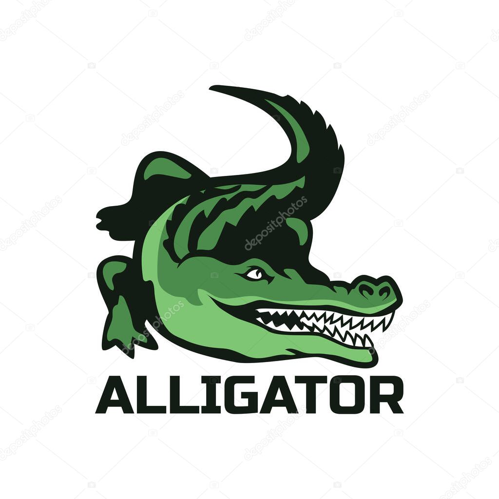 Alligator crocodile logo for your business company. vector illustration