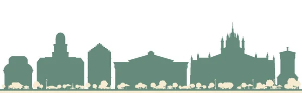 Streszczenie Edinburgh Scotland City Skyline Kolorowymi Budynkami Ilustracja Wektora Business — Wektor stockowy