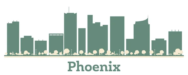 Abstract Phoenix Usa City Skyline Color Buildings Vector Illustration Business — Stock Vector