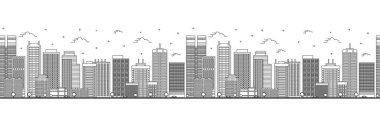 Özeti Perth Australia City Skyline olan kusursuz bir model ve modern binalar beyaza izole edilmiş. Vektör İllüstrasyonu. Tarihi Simgeli Perth Şehir Manzarası.