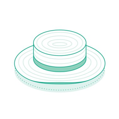 Tekne şapkası. Vektör çizimi. Yaz başlığı güneş koruyucusu.