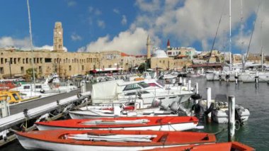 Acre, eski şehrin inşa avlu ve deniz tarafından