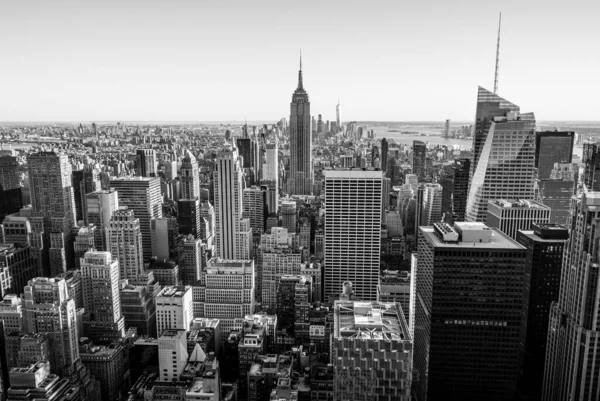 Empire State Building Från Rockfeller Center Populära Observationspunkterna New York — Stockfoto