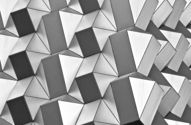 Siyah-Beyaz modern mimari detayı.