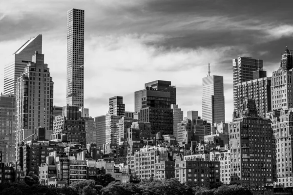 Manhattan Svart Och Vitt New York — Stockfoto